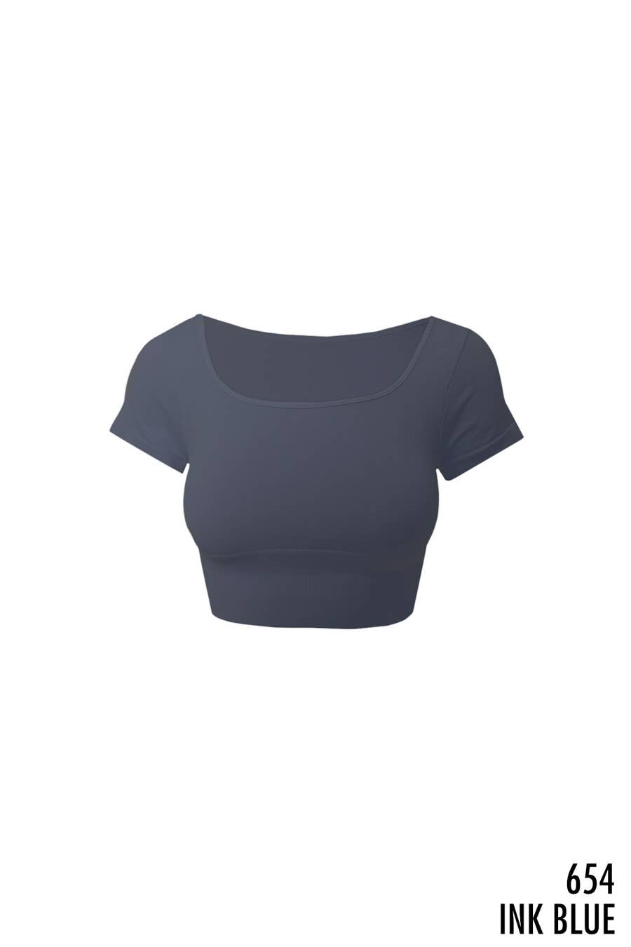 Cap Sleeve Square Neck Top: Black