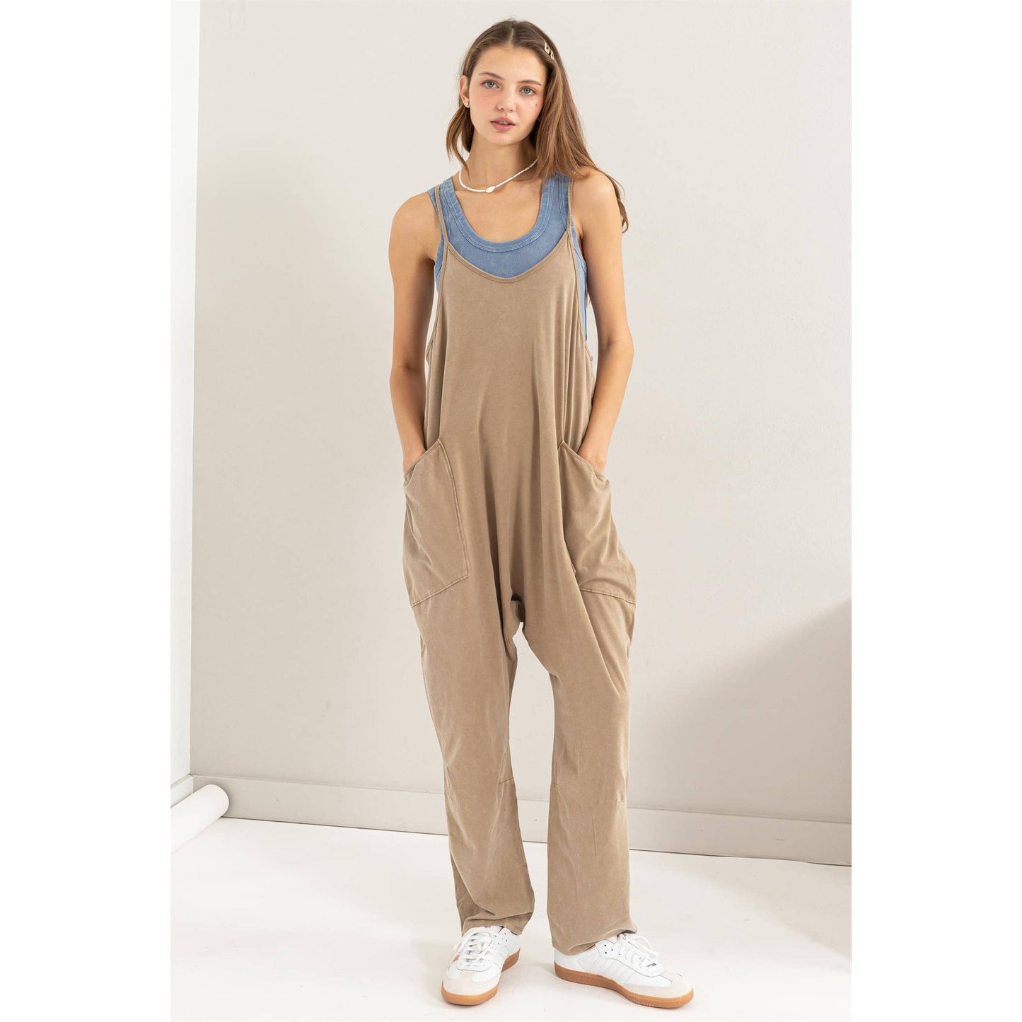 MINERAL WASHED JUMPSUIT